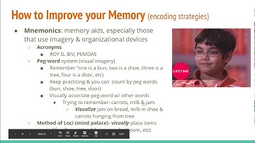4.5 - Memory Encoding and Retrieval - AP Psychology