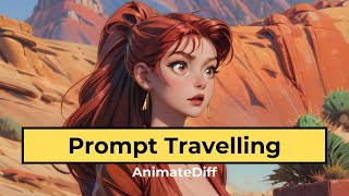 Create GIFS using Prompt Travelling with AnimateDiff (Stable Diffusion)