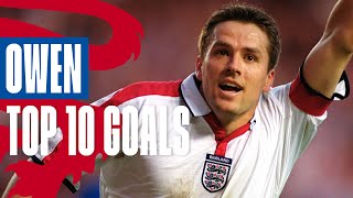 10 INCREDIBLE MICHAEL OWEN GOALS ⚽️ Best Goals for the Three Lions | Top 10 | England