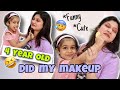 4 Year Old Niece Did My Makeup 😂 | Manasi Mau