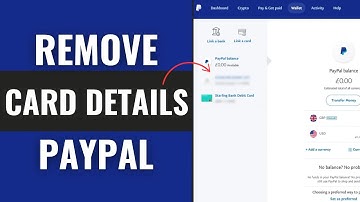 How To Remove Debit Card/Credit Card From PayPal