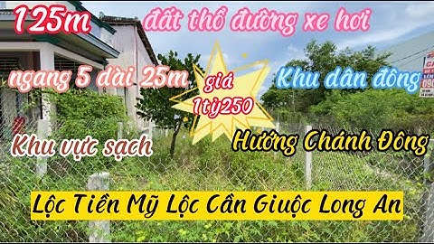 ❤️ 125m thổ cư mặt tiền 4m ngang 5 dài 25m Lộc Tiền Mỹ Lộc không dính dự án giá rẻ