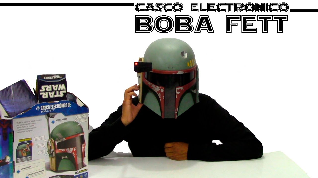 BOBA FETT Electronic HELMET Return of the Jedi Star Wars Hasbro toys -  YouTube