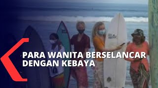 Peringati Hari Kartini, Sejumlah Wanita Indonesia dan WNA Berselancar dengan Kebaya screenshot 5