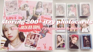 storing 200+ itzy photocards ★🎸🎧⋆｡°⋆; born to be ot4, ryujin pobs, season's greetings & more!