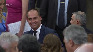 Eduardo Bolsonaro testa positivo para covid após viagem a NY | AFP