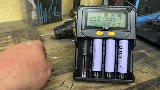 EBL Smart LCD Screen 18650 Battery Charger with Discharge & Testing Functions + More!