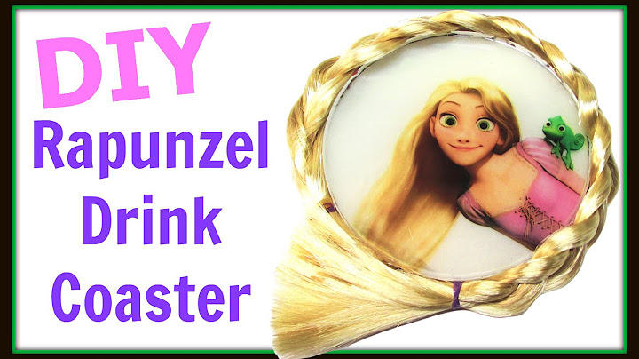 DIY Rapunzel Drink Coaster How To ~ Another Coaster Friday ~ Craft Klatch How To