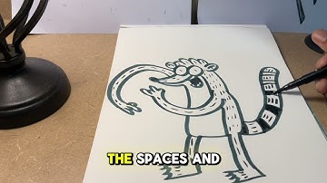 How to Draw Rigby Regular Show. Tutorial video 🦝