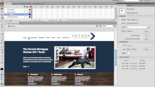 flash cs5 website workflow tutorials Menu Infrastructure Profile