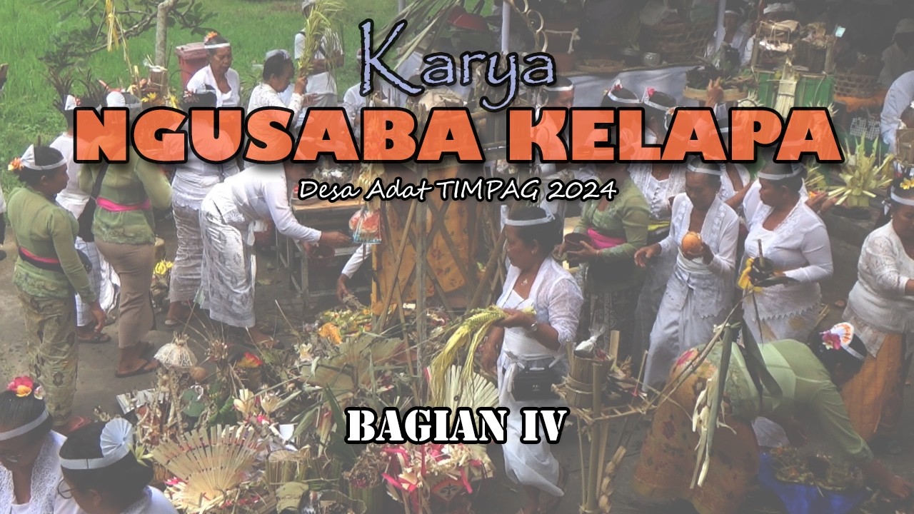 ngusaba kelapa part IV (Mecaru )