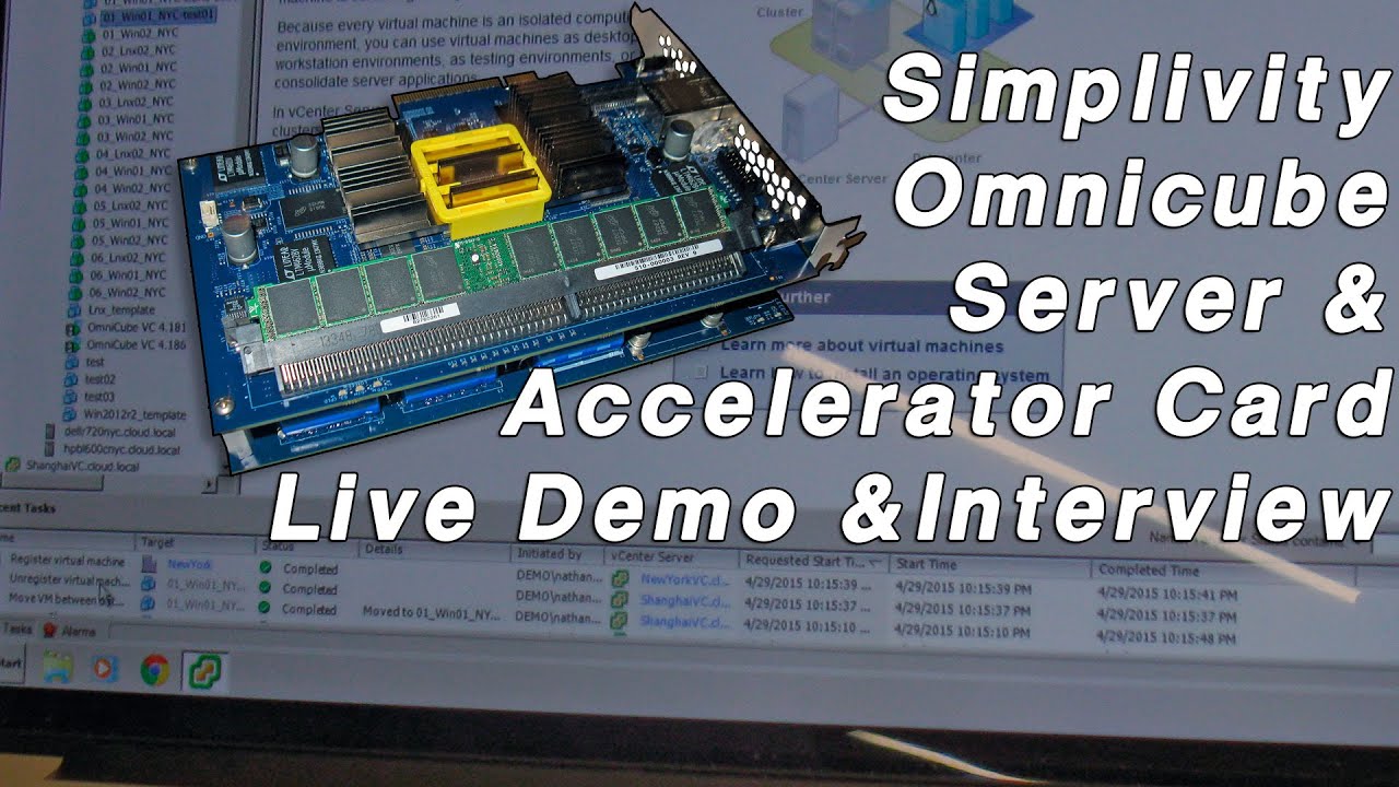 Simplivity Omnicube Server Accelerator Hyperconvergence Live Demo and