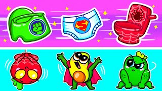 WHICH BABY IS RIGHT? || Vegetables Become Superhero! || Funny Challenges by Avocado Couple