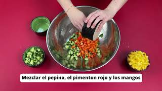 SNAP-Ed NY: Tortas De Salmón Con Salsa De Mango Y Pepino