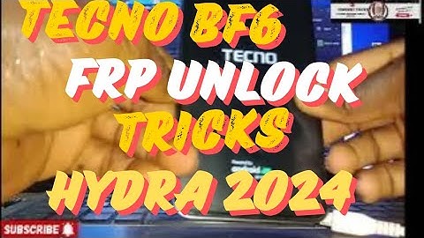 TECNO BF6 factory reset/ FrP UNLOCK BY HYDRA DONGLE