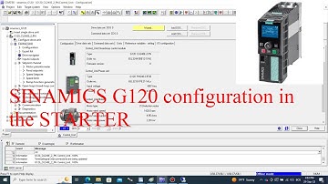SINAMICS G120 configuration in the STARTER