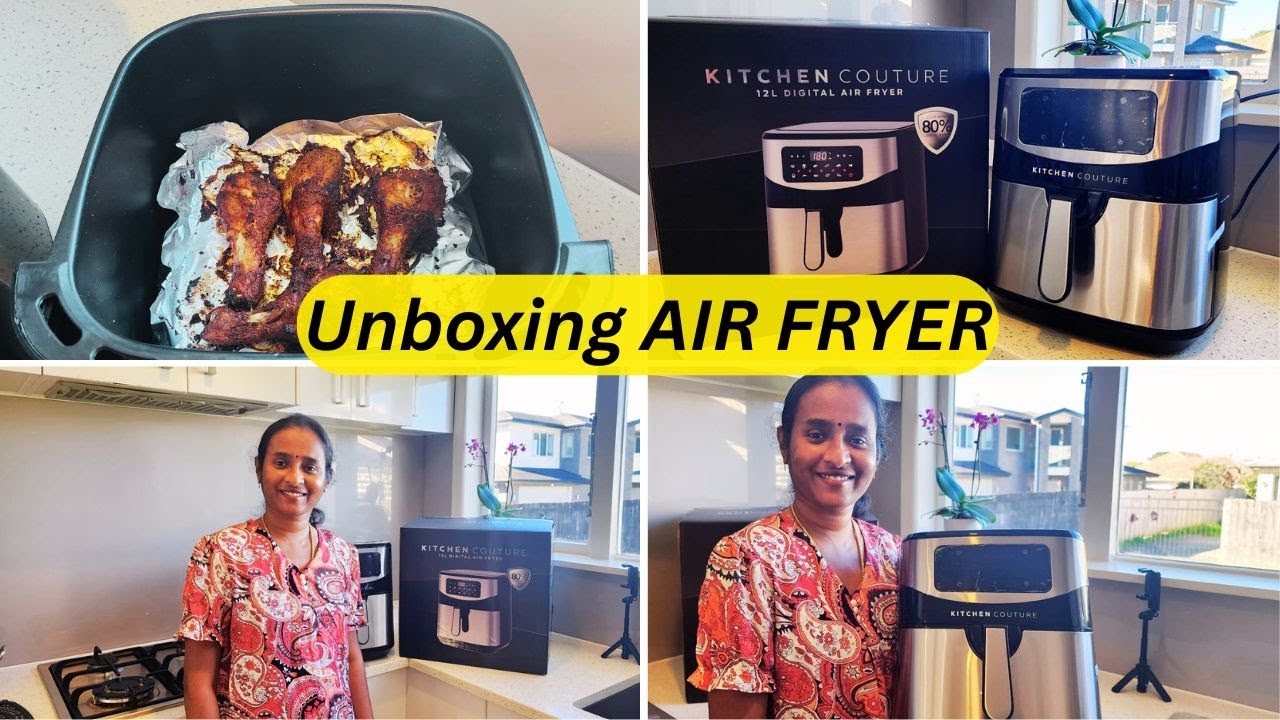 Kitchen Couture ,12L Digital Air Fryer / Unboxing in Tamil/Crispy Chicken 🐔 fry  