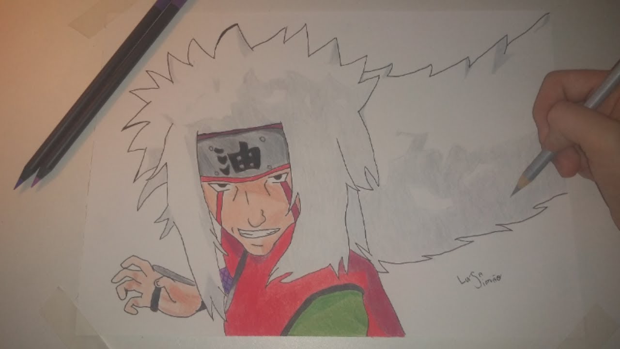 Speed Drawing Jiraya [NARUTO] YouTube