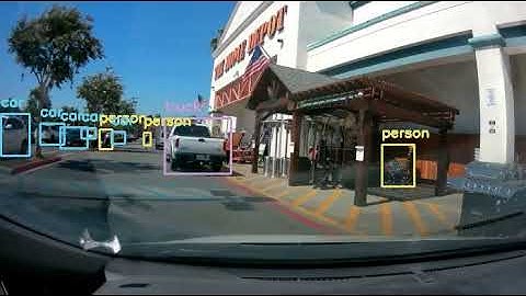 Object Detection Testing with Dash Cam