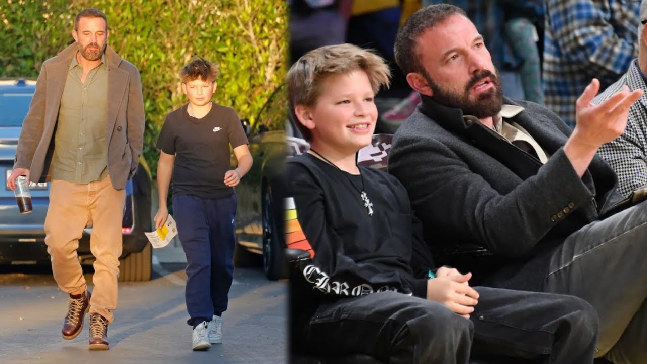 Ben Affleck shares a sweet father-son moment with son Samuel during a low-key Los Angeles walk