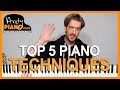 Top 5 EASY Piano Techniques to sound GREAT!