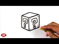 How to Draw Mario Question Box - Easy Pictures to Draw