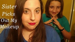 Sister Picks My Full Face of Makeup || Melissa Angela