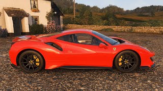 Forza horizon 4 - 2019 ferrari 488 pista car show speed jump crash
test . 1440p 60fps.