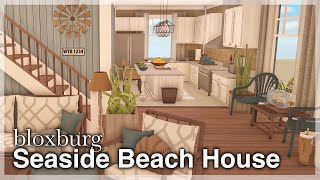 Bloxburg - Seaside Beach House Speedbuild (interior full tour) | Roblox Bloxburg - Seaside Beach House Speedbuild (interior full tour) | Roblox