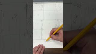 Art 1: Template for a 4x4 inch Cube - Adding Glue Tabs - Part 2 of 2.