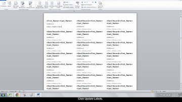 How to Make Address Address Labels with Mail Merge using Excel and Word