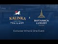 Botanica x Kalinka Exclusive Wine & Dine Event, 6.01.2024