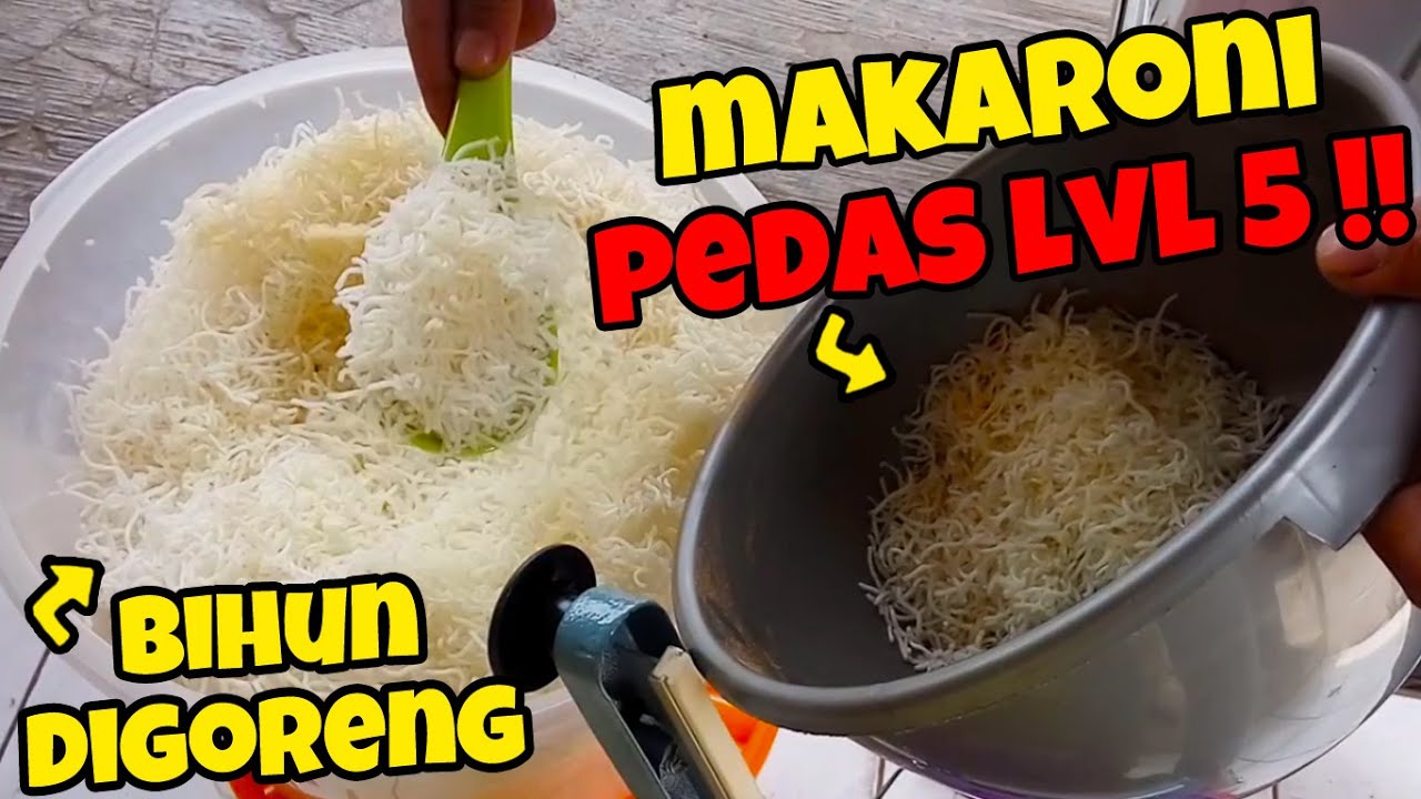 You must try!! Indonesia street food lv.3 spicy makaroni maknar virals | Indonesia street food