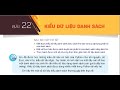 Tin học 10 - Python bài 07 - Kiểu dữ liệu danh sách List