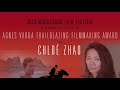 CHLOE ZHAO Thanks Middleburg for the Agnes Varda Trailblazing Filmmaking Award | MFF 2020