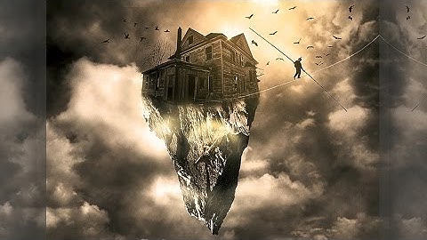 [Photoshop] Floating House Surrealism Photo Manipulation
