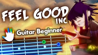 Feel Good Inc Guitar Lessons for Beginners Gorillaz Tutorial, Electric Chords, Lyrics, Backing Track