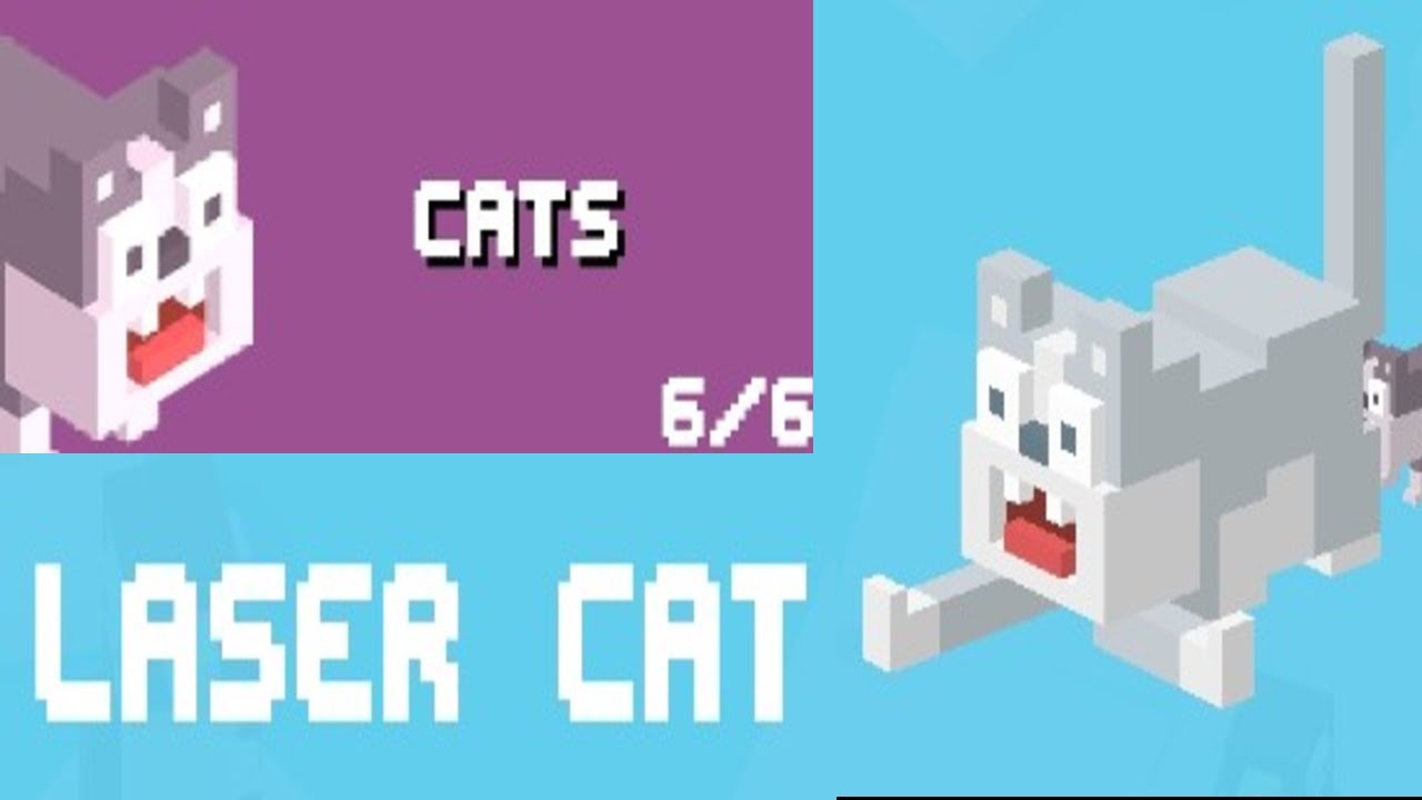 Crossy Road Secret Characters Laser Cat TOPRAK OYUNDA GAMİNG YouTube