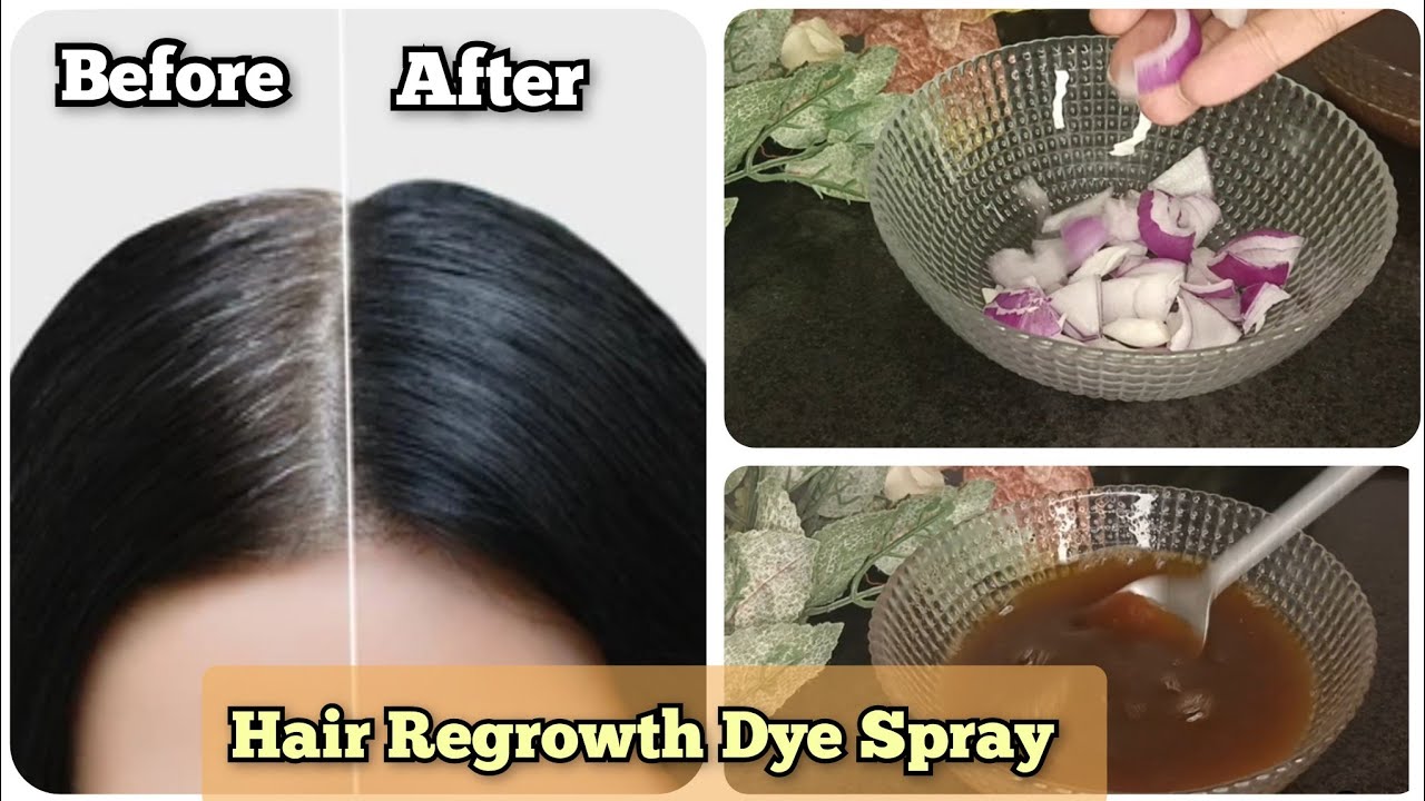 Magical Hair Regrowth spray Hair Dye Spray Turns grey hairs into