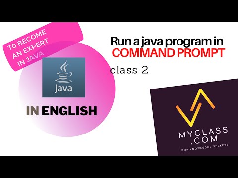 2 -Run a java program in Java with command prompt