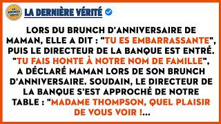 Lors Du Brunch D'anniversaire De Maman, Elle A Dit : 'Tu Es Embarrassante', Puis Le Directeur... Lors Du Brunch D'anniversaire De Maman, Elle A Dit : 'Tu Es Embarrassante', Puis Le Directeur...