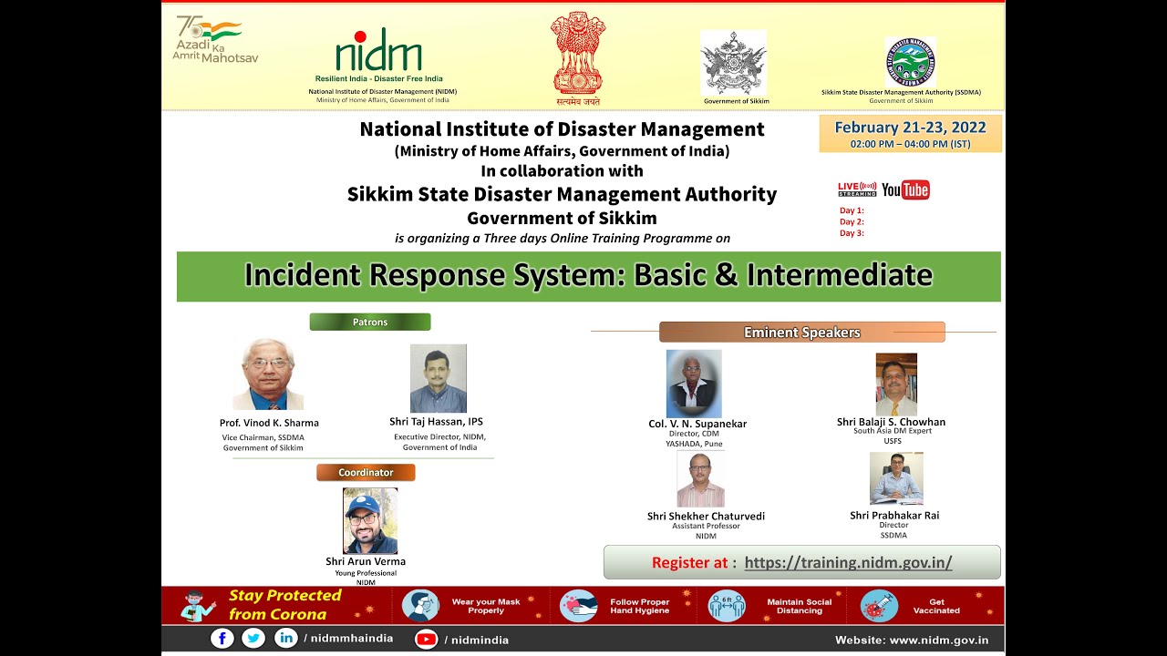 Incident Response System Basic and Intermediate.| DISASTER IN INDIA | MHA | COVID-19 | DRR | IRS |