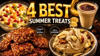 వేసవిలో తినే 4 Best Summer Treats | Fruit Custard, Milkshake & Ice Cream | #vivekcreativehub