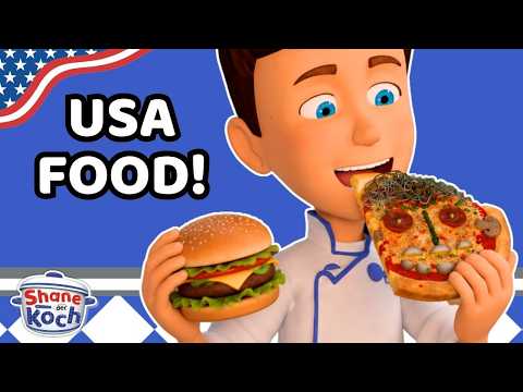 Shanes GROSSES Amerika-Menü 🍔🍕 | Kochcartoons für Kinder