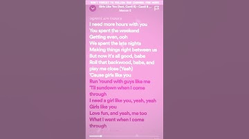 Thumbnail of Maroon 5 - Girls Like You (Speed Up/Lyrics) ft. Cardi B