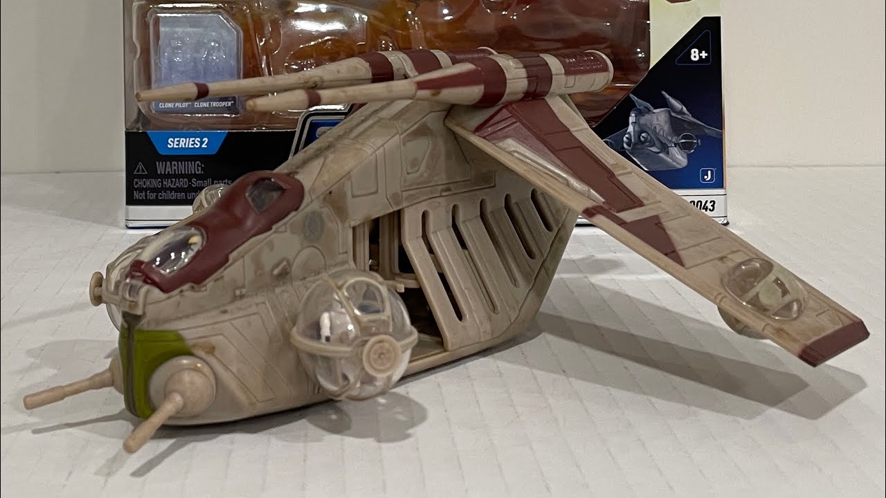 CLONE WARS Republic GUNSHIP Micro Galaxy Squadron Review - YouTube
