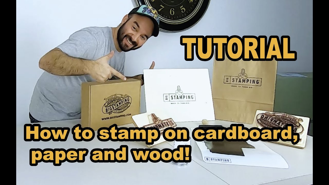 TUTORIAL PRINTING PAPER, CARDBOARD AND WOOD WITH BIGSTAMPING YouTube