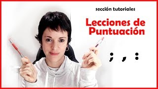 Tutoriales: Lecciones de puntuación