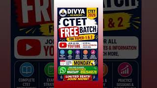 CTET September 2026 FREE Batch 🔥 | CTET 2026 Complete preparation #ctet #ctetexam #ctetpreparation