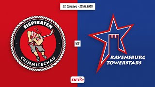 37. Spieltag DEL2 | Eispiraten Crimmitschau vs. Ravensburg Towerstars | Game Highlights